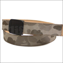 A BATHING APE JACQUARD ABC CAMO ベルト BEIGE画像