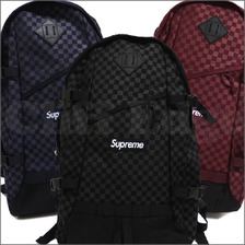 Supreme PRINTED CHECK BACKPACK画像