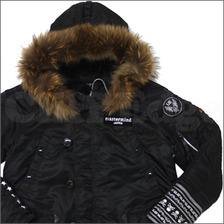 mastermind JAPAN &times; uniform experiment &times; ALPHA TIGHT N-3B ジャケット BLACK画像