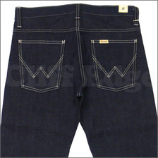 ROTTWEILER &times; Wrangler ノンウォッシュデニムパンツ INDIGO画像