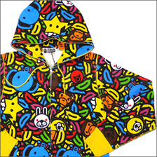 A BATHING APE MILO BANANA POOL FULL ZIP パーカー MULTI画像