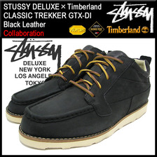 STUSSY &times; Timberland CLASSIC TREKKER GTX-DI Black Leather DELUXE 4038027画像