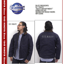 Buzz Rickson's N-1 NAVY "NAVY DEPARTMENT" DEMOTEX-ED SEAWATER WASH WORK BR12268画像