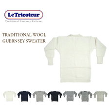 LE TRICOTEUR WOOL GUERNSEY SWEATER画像