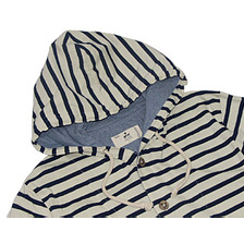 grn ボーダー ボタンパーカー GRN111097A画像