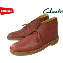 Clarks DESERT BOOT BURNT ORANGE LEATHER 20346881画像