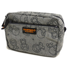 A BATHING APE BABY MILO by SANRIO マイロxリサ ポーチ GRAY画像