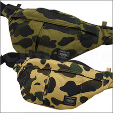 A BATHING APE x PORTER PRINT 1st CAMO WAIST POUCH S画像