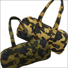A BATHING APE x PORTER PRINT 1st CAMO BOSTON BAG画像