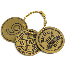 (W)TAPS DOG TAG KEY CHAIN GOLD画像