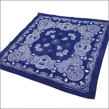 A BATHING APE x mastermind JAPAN PAISLEY バンダナ NAVY画像