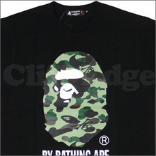A BATHING APE x mastermind JAPAN MMJ BY BATHING APE Tシャツ BLACK画像