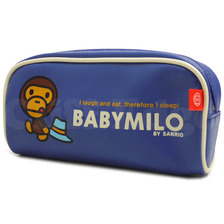 A BATHING APE BABY MILO by SANRIO 横長ポーチ BLUE画像