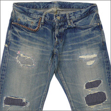 HYSTERIC GLAMOUR SP加工WR デニムストレートパンツ INDIGO画像