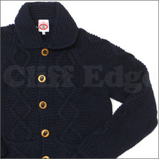 A BATHING APE CABLE KNIT NAVY画像