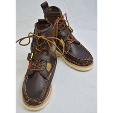 YUKETEN MAINE GUIDE DB BOOTS WITH SOLE BROWN画像