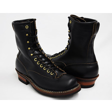 WHITE'S BOOTS SMOKE JUMPER 8inch BLACK CHROME EXCEL LEATHER #430 VIBRAM SOLE (WIDTH:E) 375MVLTT画像