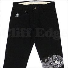 mastermind JAPAN xSASQUATCH fabrix BANDANA パンツ BLACKxBLACK画像