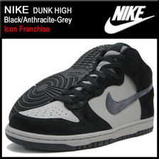 NIKE DUNK HIGH Black/Anthracite-Grey Icon Franchise 317982-036画像