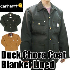 Carhartt Duck Chore Coat Blanket Lined C01画像