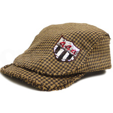 YOSHINORI KOTAKE 千鳥柄 ハンチングキャップ CAP BROWN画像