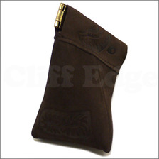 A BATHING APE LEATHER SHARK COIN CASE BROWN画像