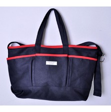 STRAW BALE DESIGN &times; CRANK FILLMORE MESSENGER TOTE画像