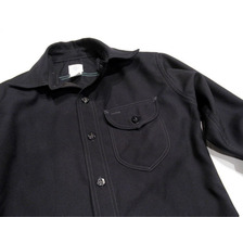 POST OVERALLS #1249 C-POST6 WOOL SERGE SHIRTS navy画像