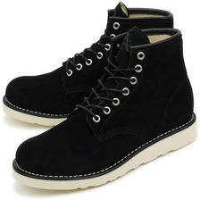 UBIQ &times; DOARAT &times; atmos PLANE TOE TYPE BOOT BLACK画像