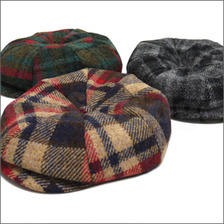 A BATHING APE HARRIS TWEED NEWSBOY キャップ画像