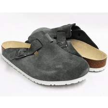 BIRKENSTOCK Boston GREY BLUE SUEDE / WHITE SOLE 05929画像