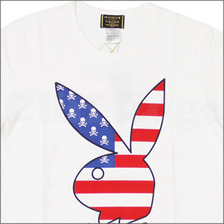 mastermind JAPAN x Playboy x THEATER 8 RABBIT SKULL 星条旗 Tシャツ画像