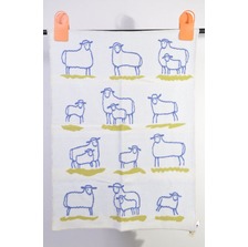 PENDLETON COUNTING SHEEP MUCHACHO OFF-WHITE&times;BLUE画像