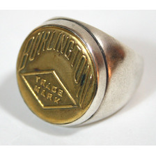 CANDY DESIGN&WORKS #CR-01 &ldquo;MORGAN&rdquo; ヴィンテージチェンジボタンシルバーリング「BURLINGTON」サイズL/17号画像