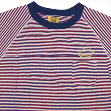 TMT レトロボーダー Tシャツ SMALL BLUE画像