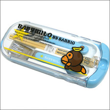 A BATHING APE BABY MILO by SANRIO ランチトリオ BLUE画像