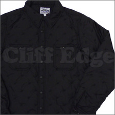 A BATHING APE STA QUILT ワーク 長袖シャツ BLACK画像