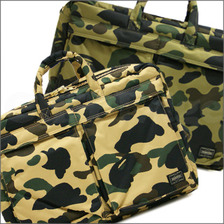 A BATHING APE x PORTER PRINT 1st CAMO 3WAY BRIEFCASE画像