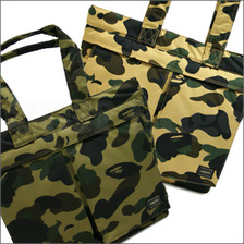 A BATHING APE x PORTER PRINT 1st CAMO TOTE BAG L画像