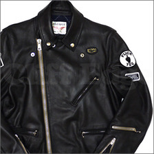 NEIGHBORHOOD &times; Fragment Design &times; LEWIS LEATHERS NHFR CYCLONE SAVAGE/CL ジャケット BLACK画像