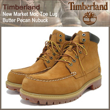 Timberland New Market Moc Toe Lug Butter Pecan Nubuck 72595画像