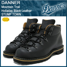 Danner Mountain Trail Holladay Black Leather STUMP TOWN D-12700画像
