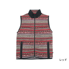 HOSU Fair Isle Sweater Fleece Vest 102-4407画像