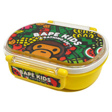 A BATHING APE BAPE KIDS MILO TROPICAL ランチボックス YELLOW画像