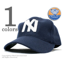 Ebbets Field Flannels ブルックリンイーグルス 1935年モデルウールベースボールキャップ BKL35C画像