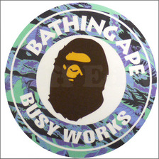 A BATHING APE BUSY WORKS ステッカー TURQUOISE CAMO画像
