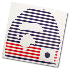 A BATHING APE APE HEAD ステッカー WHITE画像