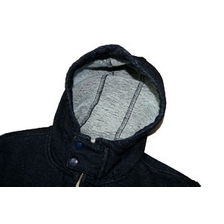 ETERNAL 53680 インディゴ先染裏毛スウェットパーカー画像