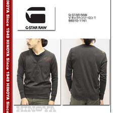 G-STAR RAW VネックヘンリーロンT 84510-1141画像