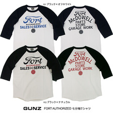 GUNZ FORT AUTHORIZED 七分袖Tシャツ 441G156画像